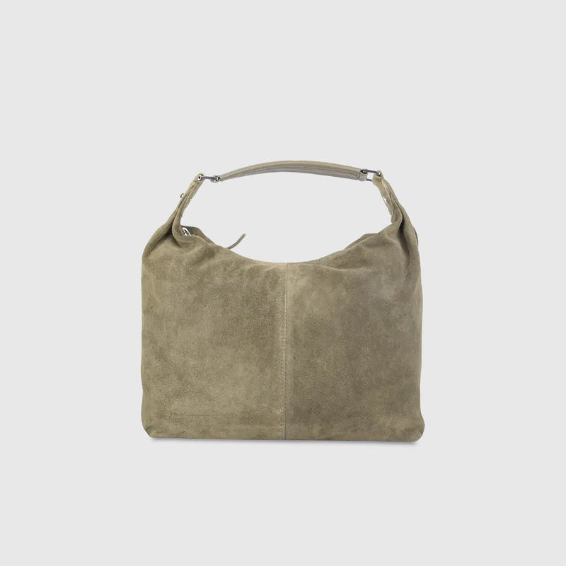 Silfen Paula Skuldertaske i Taupe - bagside