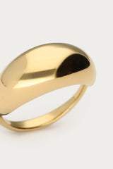 Bold basic statement ring closeup