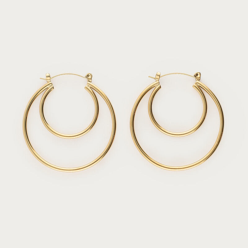 My Jewellery store dobbelte hoops i guld