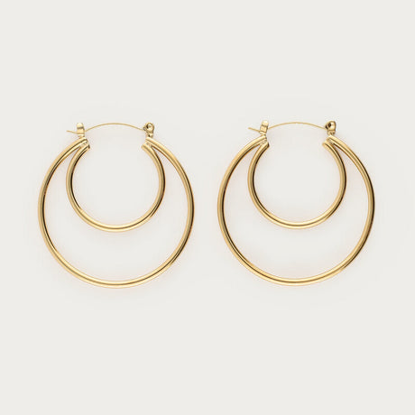 My Jewellery store dobbelte hoops i guld