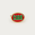 Rød Ciao-ring i rustfrit stål fra My Jewellery