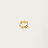 My Jewellery ear cuff med blomster, forgyldt