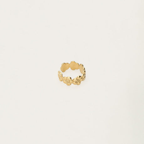 My Jewellery ear cuff med blomster, forgyldt