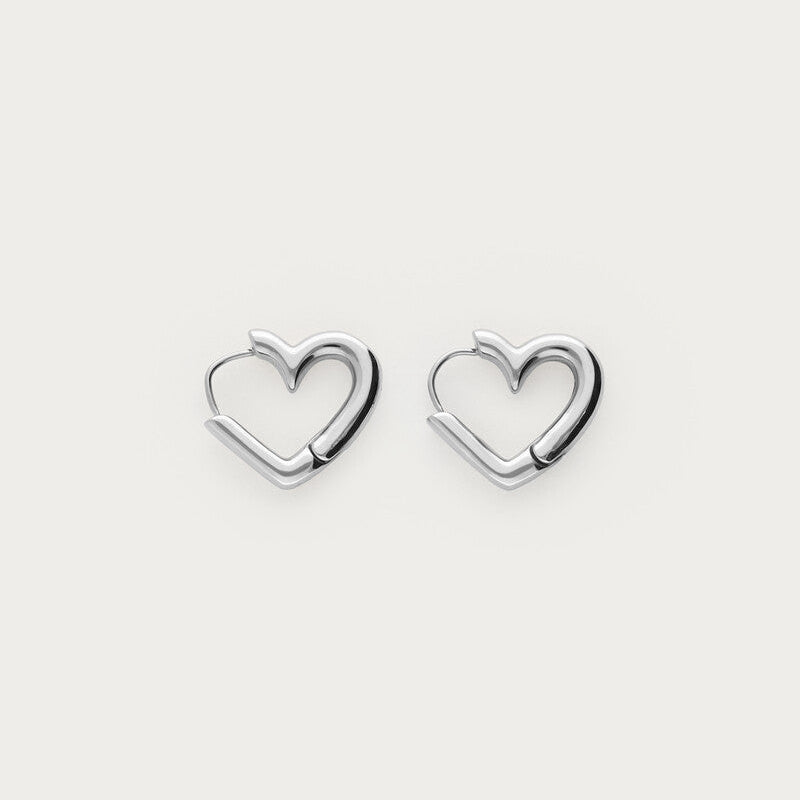 My Jewellery Øreringe Med Hjerter - Sølv