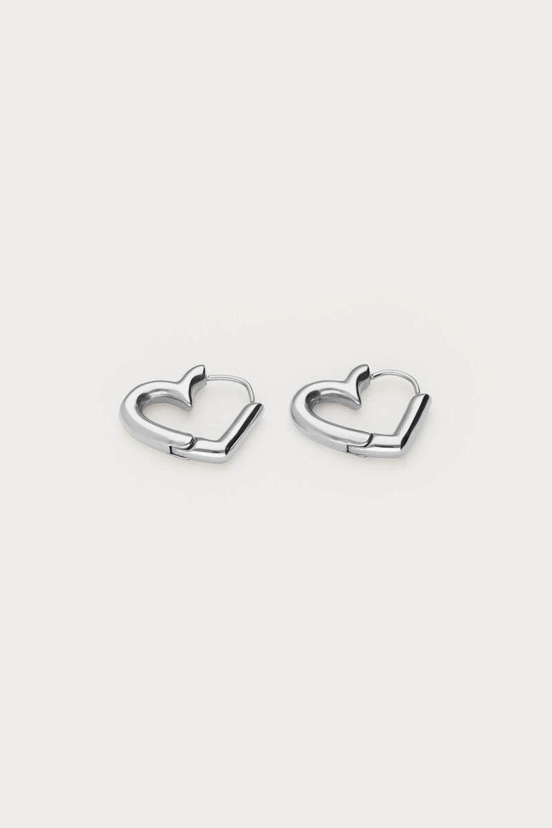 My Jewellery Øreringe Med Hjerter - Sølv