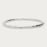 My Jewellery bangle-armbånd med struktur i sølv