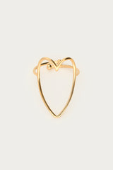 Open heart ring - Gold
