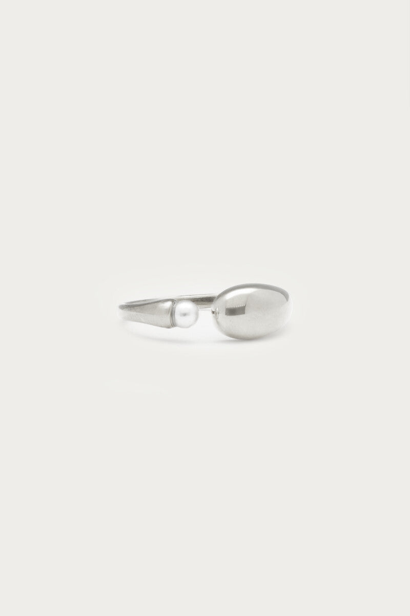 My Jewellery Åben Ring Med Perle - Sølv