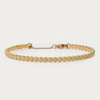 My Jewellery bangle-armbånd med blomster - guld