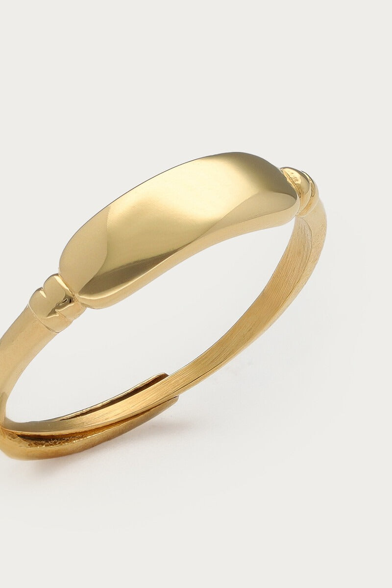 My Jewellery Vintagering Med Plade - Guld