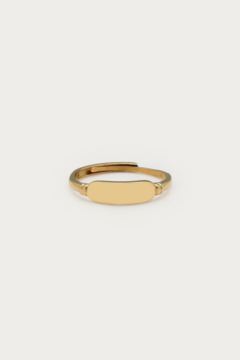 My Jewellery Vintagering Med Plade - Guld