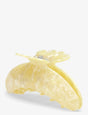 Sui Ava Helle Pastel Marble Biggest hårklemme i gul marmoreret finish