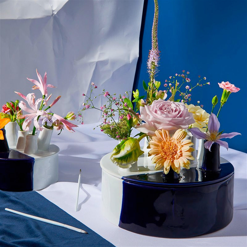 &Klevering Vase Anouk Spouts Blue Small