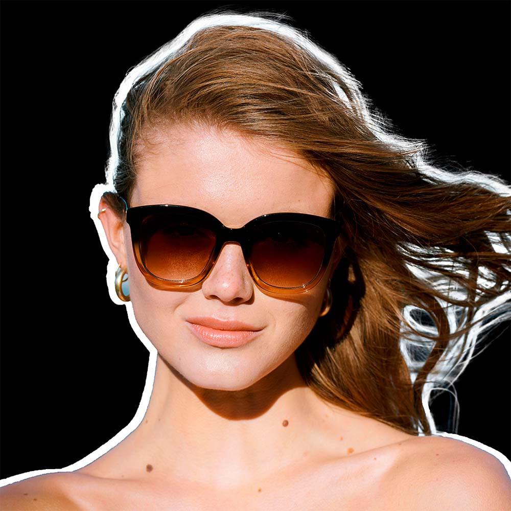 A. Kjærbede Solbriller Billy Black Brown Transparent