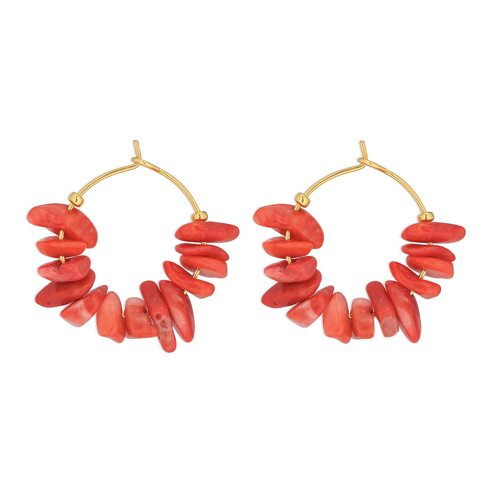 BY THIIM Øreringe Flame Hoops