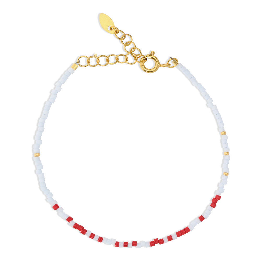 BY THIIM Perlearmbånd Gemte Tanker Morsekode - Elsket