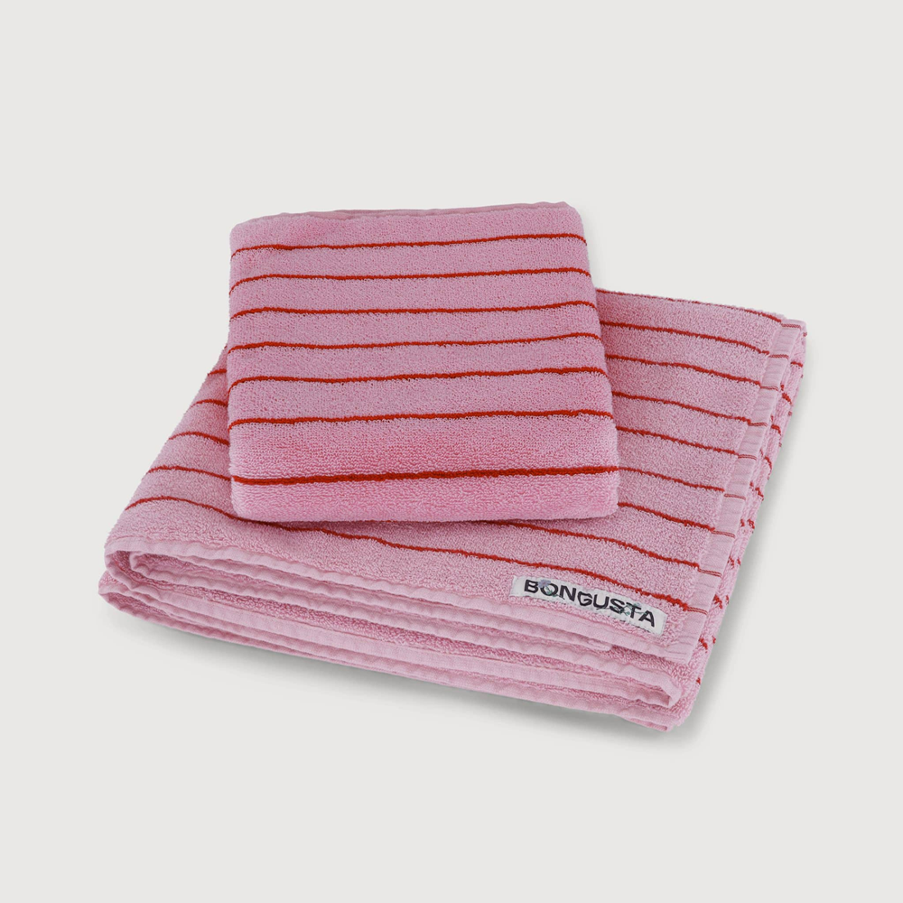 Bongusta Håndklæde Naram Towel Baby Pink & Ski Patrol
