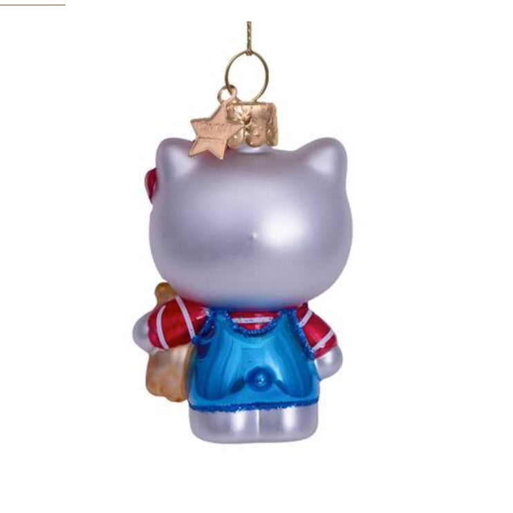 Vondels Ornament Hello Kitty Blue w/Bear Bamse