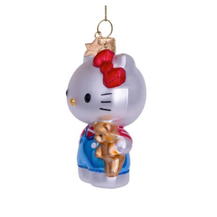 Vondels Ornament Hello Kitty Blue w/Bear Bamse