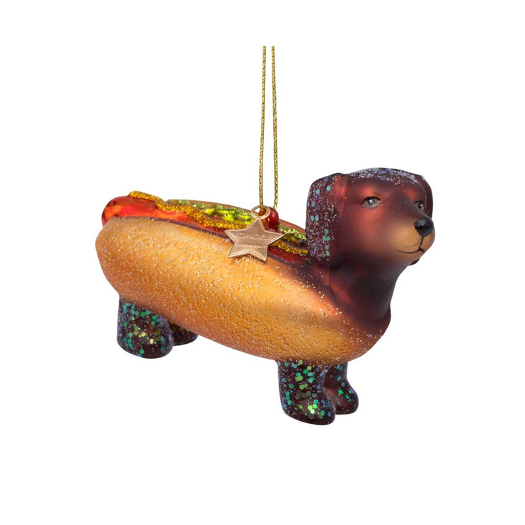 Vondels Ornament Hotdog Dachshund Gravhund