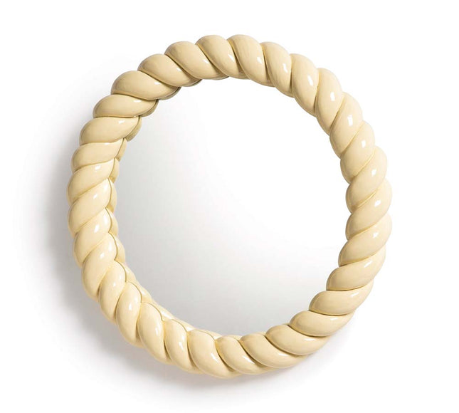 &Klevering Mirror Braid Round Yellow