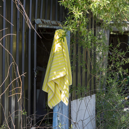 Bongusta Håndklæde Naram Towel Pristine & Neon Yellow