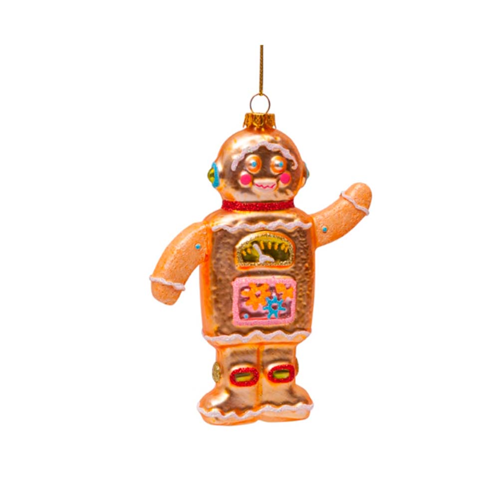 Vondels Ornament Gingerbread Robot Boy Kagemand