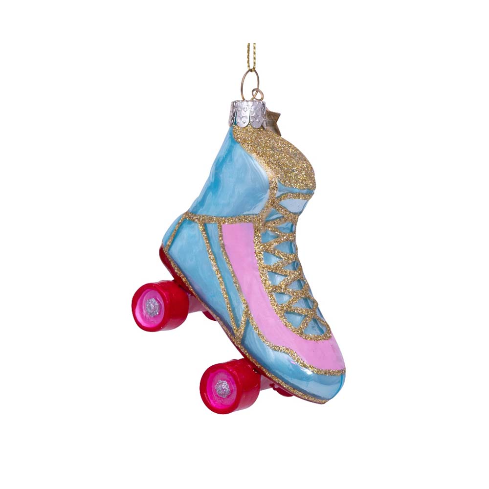 Vondels Ornament Blue/Pink Rollerskate