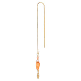 BY THIIM Ørering Orange String Kæde