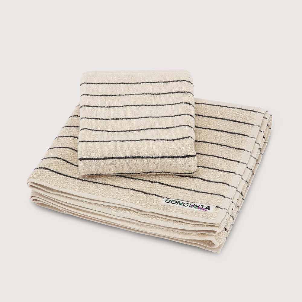 Bongusta Håndklæde Naram Towel Creme & Ink