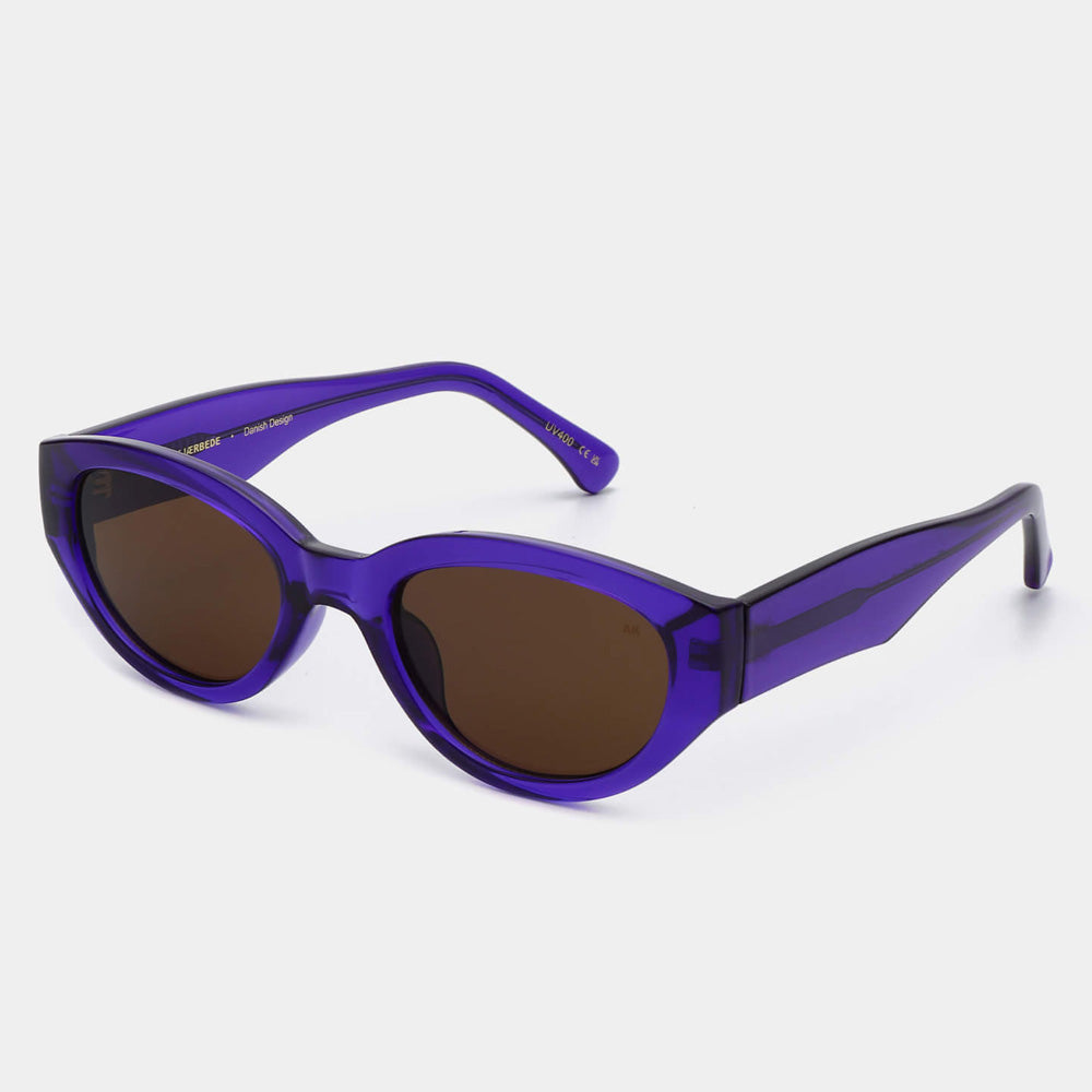 A. Kjærbede Solbriller Winnie Purple Transparent